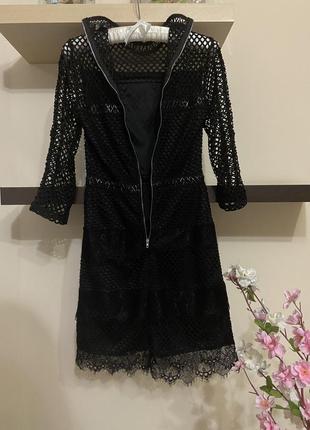 Мереживна сукня міні сукня міні, чорна сукня, мереживне плаття,9 фото