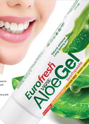 Зубная гель - паста eurofresh aloe gel farmasi, 112 г1 фото