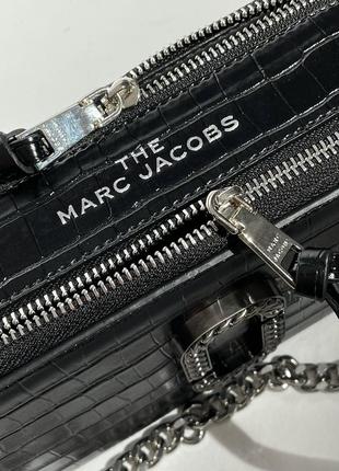 Женская сумка marc jacobs the croc embossed black5 фото
