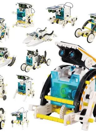 Конструктор робот-трансформер на солнечных батареях solar robot kit 14 в 11 фото