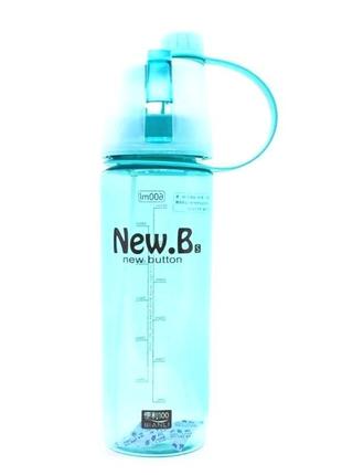 Пляшка для води new.b, 600 мл блакитна2 фото