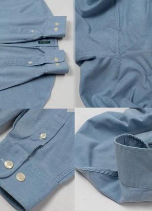 Ben sherman vintage  shirt&nbsp;blue мужская рубашка9 фото