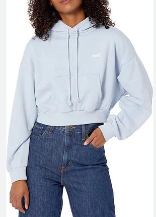 Короткий свитшот с капюшоном