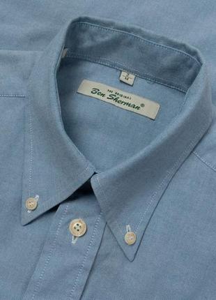 Ben sherman vintage  shirt&nbsp;blue мужская рубашка2 фото