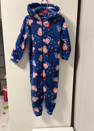 Кигуруми флисовая пижама с пеппами 3-4р2 фото