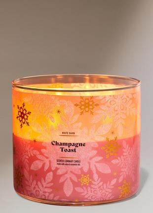 Велика ароматична свічка bath and body works champagne toast1 фото