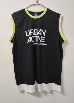 Майка чоловіча спортивна базова чорна urban active, розмір xl