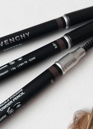 Пудровый карандаш для бровей givenchy mister eyebrow powdery pencil2 фото