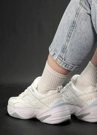 Женские кроссовки nike m2k tekno white7 фото