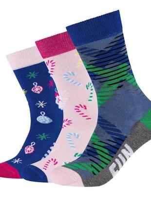 Fun socks женские, 3 пары носков, размер 36-40