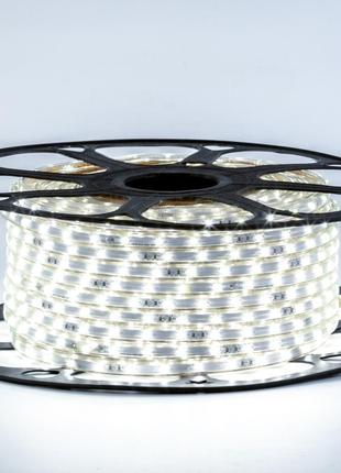 Led стрічка 220в біла smd2835 48led/m 6w ip65, 1м