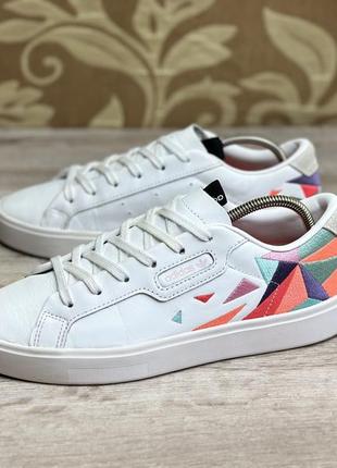 Оригінальні шкіряні кросівки adidas sleek (38р 23.5см)