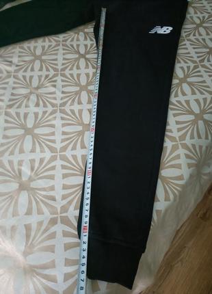 Оригинальные утепленные стильные спортивные штаны new balance slim pant mp71994black черный athletic fit6 фото