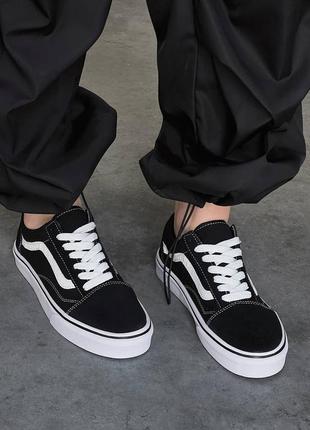 vans Flame old чорні classic кроссовки