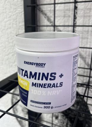 Витамины energybody vitamins plus minerals 300 г (4384303699)2 фото