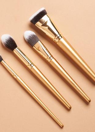 Набор кистей для макияжа luxie gitter and gold brush set3 фото