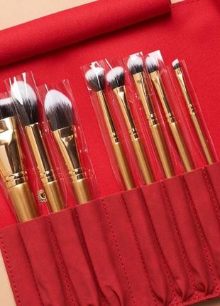 Набор кистей для макияжа luxie gitter and gold brush set2 фото