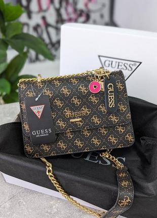 Сумка клатч guess на три отделения качество люкс6 фото