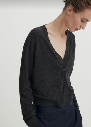 Мягкий кардиган-пуловер из кашемира и шелка/кофта джемпер свитер