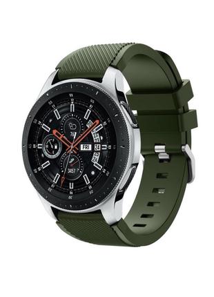 Ремешок 22 мм на часы samsung galaxy watch 46 mm/frontier/gear s3 хаки2 фото