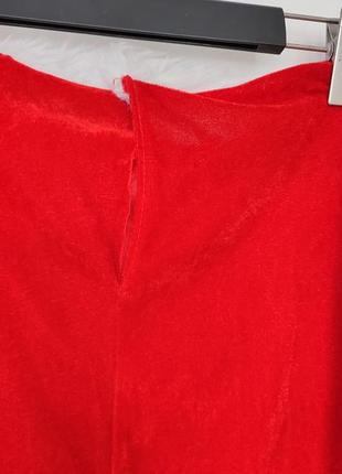 Сукня санта клауса плаття місіс клаус новорічна червона з хутром новий рік корпоратив косплей жіноче доросле7 фото