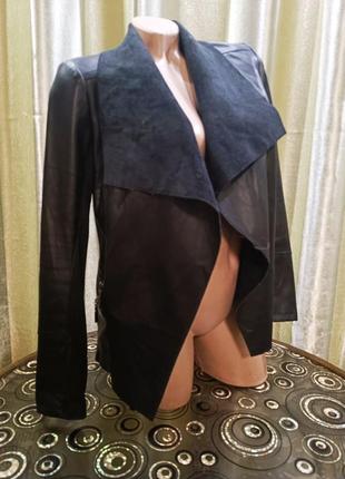 Легкая  кожаная куртка- пиджак wallis1 фото