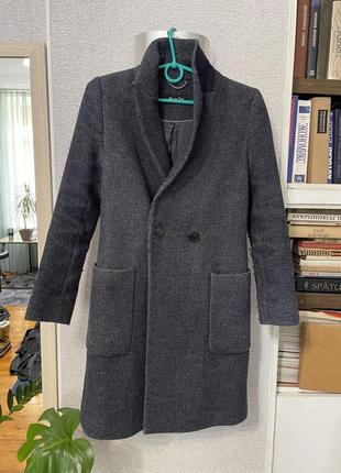 Пальто шерсть massimo dutti coat