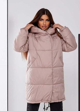 Жіноча зимова куртка,женская зимняя куртка,жіноче зимове довге тепле пальто,женское длинное тёплое пальто,пуховик1 фото