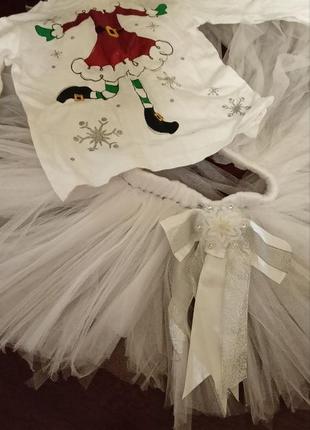 Новогодний костюм "снежинка"1 фото