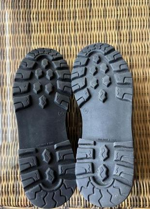 Зимние замшевые ботинки picnic черные утепленные4 фото