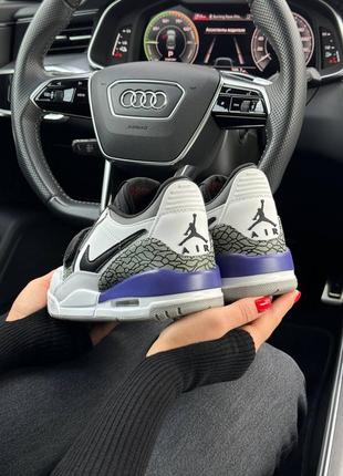 Жіночі кросівки nike air jordan legasy 312 low white black purple7 фото