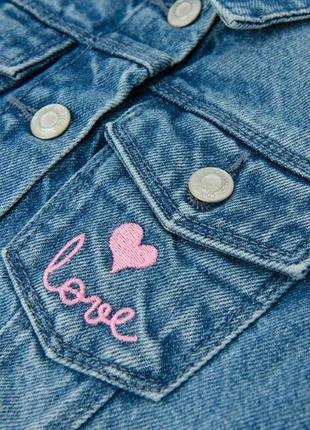 Джинсова куртка джинсовий піджак для дівчинки cool club кул клаб4 фото