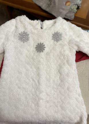 Сукня дитяча новорічна сніжинка4 фото