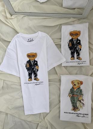 Футболка с мишкой polo ralph lauren