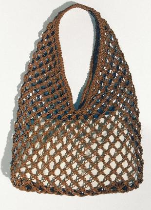 Плетеные сумки авоски zara6 фото