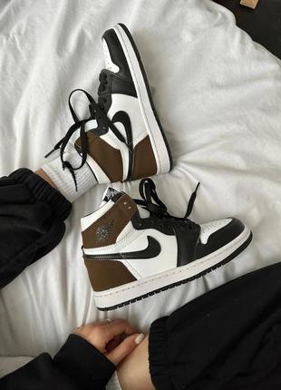 Кроссовки nike air jordan 1 retro high “dark mocha”2 фото