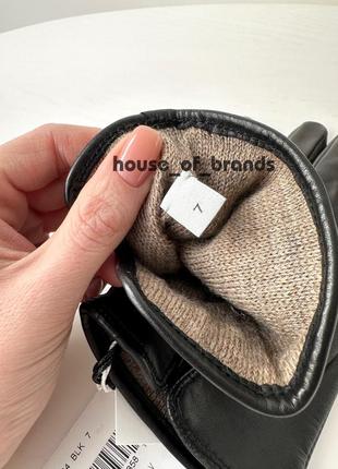 Coach leather tech gloves брендовые женские кожаные перчатки оригинал кожа на подарок...