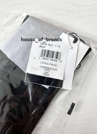 Coach leather tech gloves брендовые женские кожаные перчатки оригинал кожа на подарок...