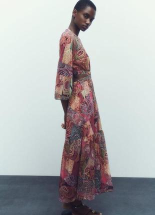 Платье женское с принтом zara new2 фото