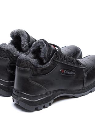 Мужские зимние кожаные ботинки columbia zk antishok winter shoes4 фото