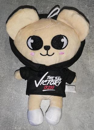 Синмін 27 см у худі кофті puppym stray kids skzoo м'яка іграшка стрей кідс собачка собака плюш бродливі діти