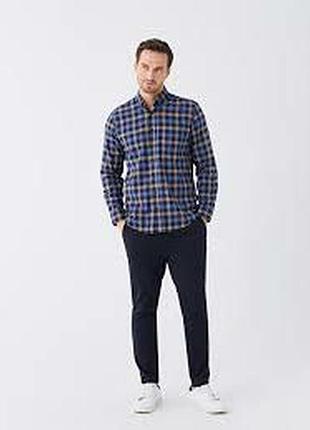 Бренд lc waikiki мужская теплая красочная в клетку рубашка, рубашка