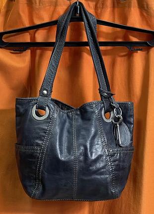 Супер сумка шкіра fossil