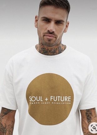 Нова футболка pull bear soul + future, art: 9232/520/2519 фото