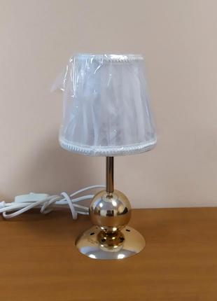 Настільна лампа з абажуром нічник світильник — уцінка