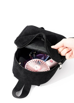 Новый вельветовый мини рюкзак мессенджер5 фото