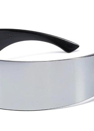 Футуристические очки resteq для мужчин и женщин, серебристые1 фото