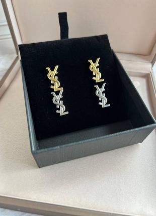 Сережки в стилі  ysl