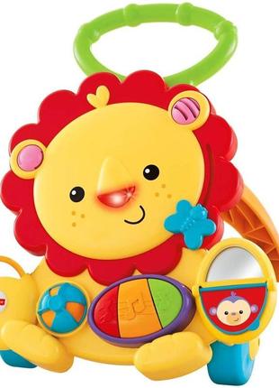 Оригінал інтерактивні ходунки штовхачі fisher-price музичний лев musical lion walker1 фото