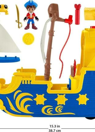 Ігровий набір fisher-price піратський корабель сантьяго морей (світло та звуки) santiago of the seas hnc816 фото